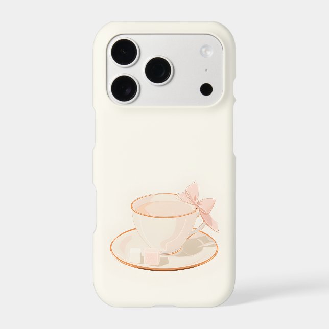 Teacup & Sugar iPhone Case | Coquette Tea Time (Back)