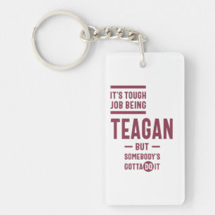 Teagan Personalised Name Birthday Gift Key Ring