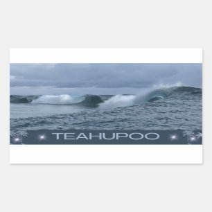 Teahupoo  rectangular sticker