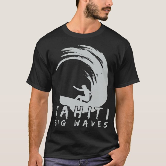 Teahupoo-Tahiti-Big-Waves-Tshirt-21863270 T-Shirt (Front)