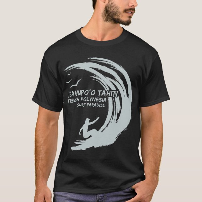Teahupoo-Tahiti-French-Polynesia-Surf T-Shirt (Front)