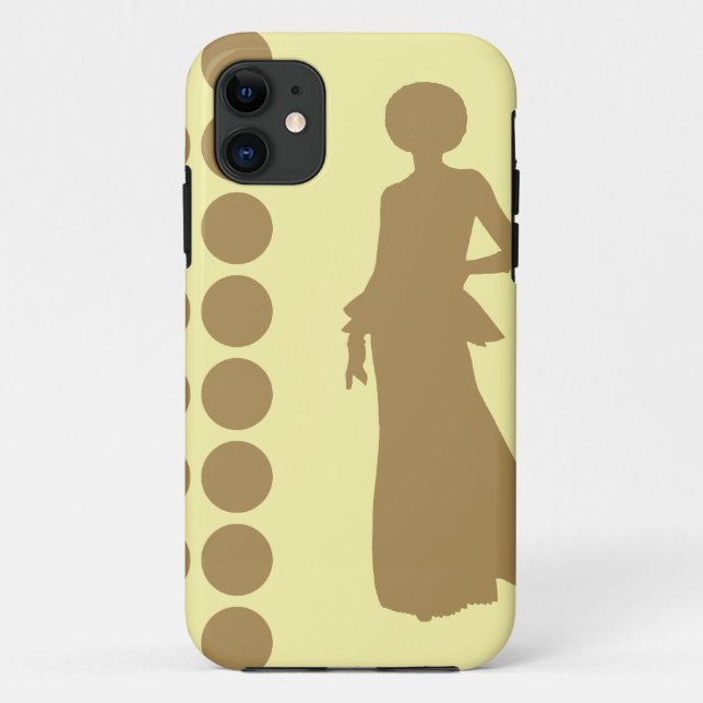 Teak Cream Neutral Dots Fashion Case-Mate iPhone Case (Back)