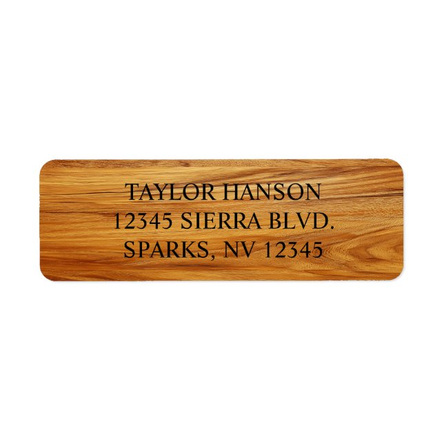 Teak Wood Image Logo Black Text (Front)