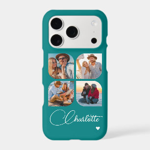 Teal 4 Photo Personalised Name