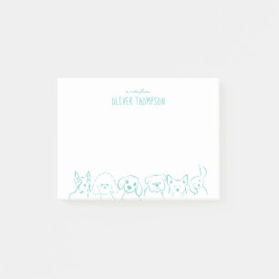 Teal A Note From Cute Dog Animal Sketch Notes