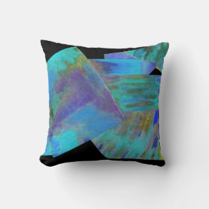 Teal Abstract Pillow