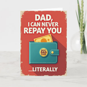 Teal Accessory Dad Card