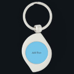 Teal Add Text Custom Template Key Ring<br><div class="desc">Teal Add Text Custom Template keychain</div>