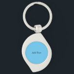 Teal Add Text Custom Template Key Ring<br><div class="desc">Teal Add Text Custom Template keychain</div>