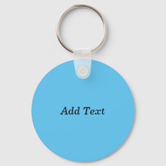 Teal Add Text Custom Template Key Ring