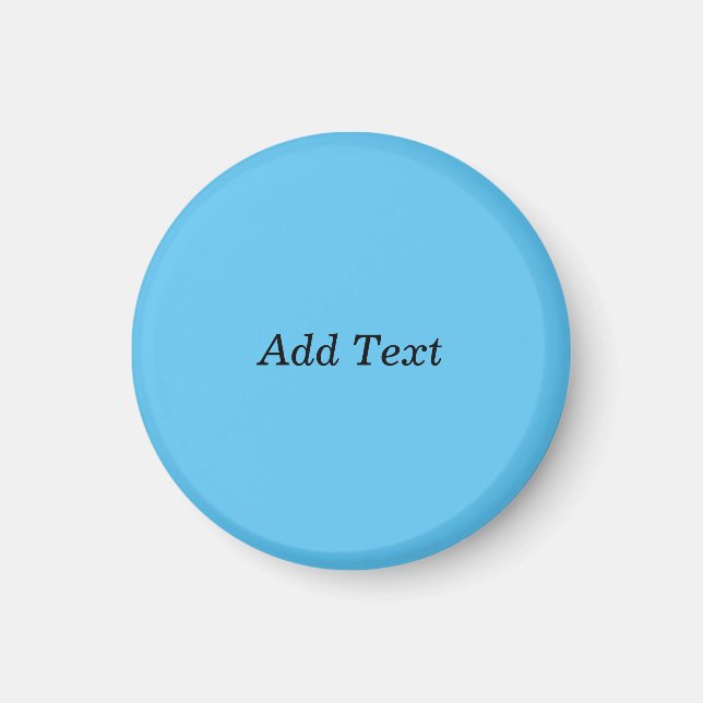 Teal Add Text Custom Template Magnet (Front)