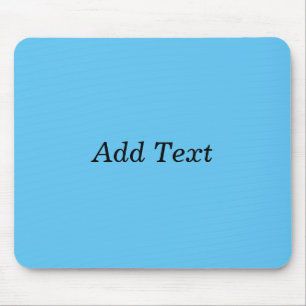 Teal Add Text Custom Template Mouse Pad