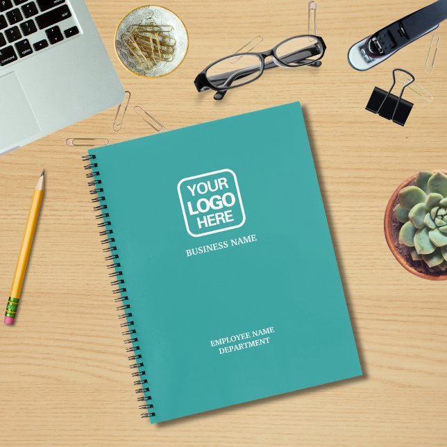 Teal | Add Your Logo | Personalised Employee Notebook (Creator Uploaded)