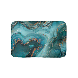 Teal Agate Bath Mat