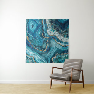 Teal Agate Tapestry