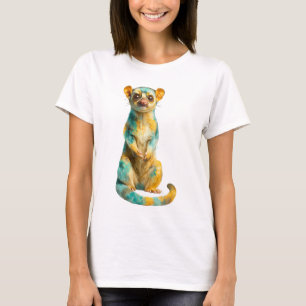 Teal and Amber Spotted Tropical Galago Women T-Shirt