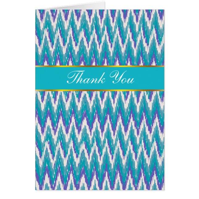 Teal and Amethyst iKat ZigZag pattern (Front)