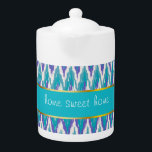 Teal and Amethyst iKat ZigZag pattern<br><div class="desc">Purple and Teal Tribal iKat ZigZag We are celebrating the New 2013 colour trends in this fun purple and teal tribal zigzag pattern - using colours from the new COLOR PALETTE 2013 - We have left all of the images used in this design customisable - You can play with them...</div>