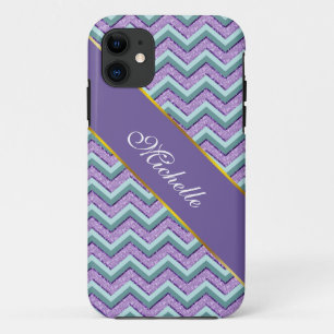 Teal and Amethyst ZigZag Case-Mate iPhone Case
