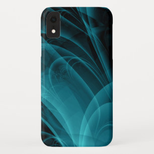 Teal and Black Smokey Texture Background Case-Mate iPhone Case