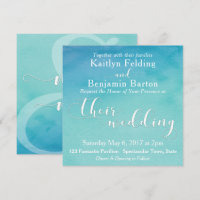 Teal and Blue Ombre Watercolor White Typography 4