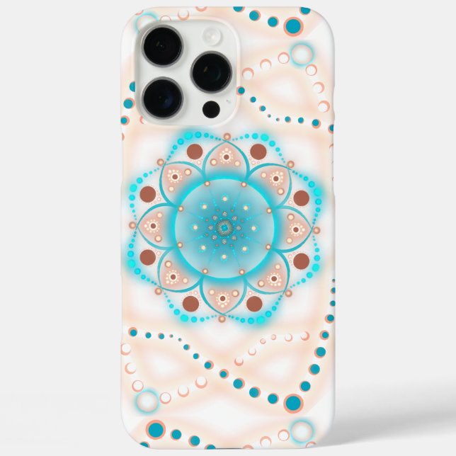 Teal and Brown Pastel  Case-Mate iPhone Case (Back)