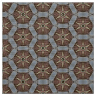 Teal and Brown Upholstery Fabric