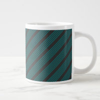 Teal and charcoal five stripe pattern