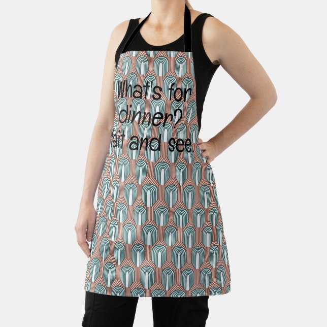 Teal and Copper  Apron (Insitu)