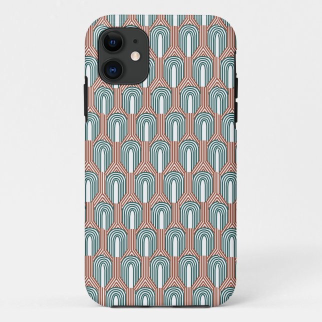 Teal and Copper  Case-Mate iPhone Case (Back)