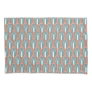 Teal and Copper  Pillowcase
