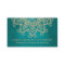 Teal and Gold Indian Inspired Seating Place Card