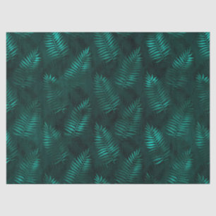 Teal and Gold Leopard Series Design 12 Tissue Paper