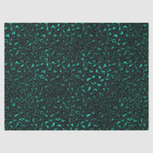 Teal and Gold Leopard Series Design 4 Tissue Paper