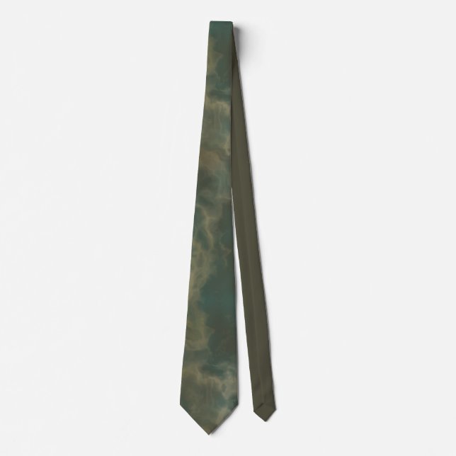 Teal and Green Marble Tie (Front)