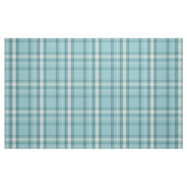 Teal and Green Plaid Tartan Fabric (Fat Quarter)