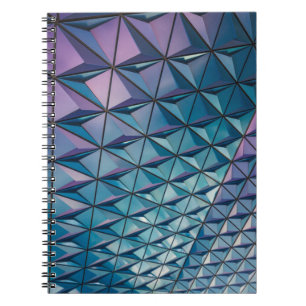 Teal and pink artwork notebook