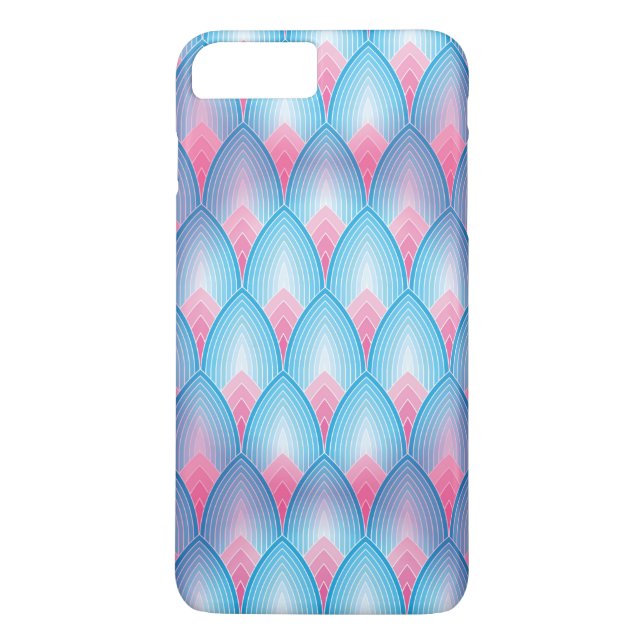 Teal And Pink Petal Pattern Case-Mate iPhone Case (Back)