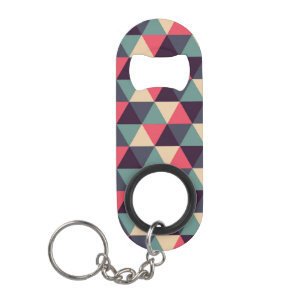 Teal And Pink Triangle Pattern