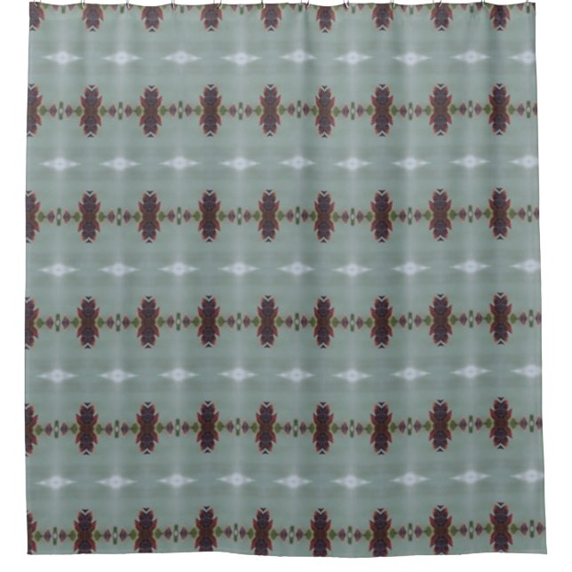 Teal And Plum Shower Curtain (Front)