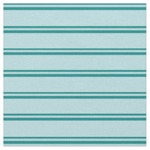 Teal and Powder Blue Striped Pattern Fabric