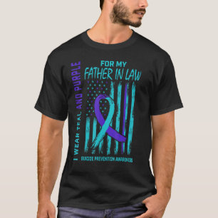 Teal and Purple Suicide Awareness Shirt Father In 