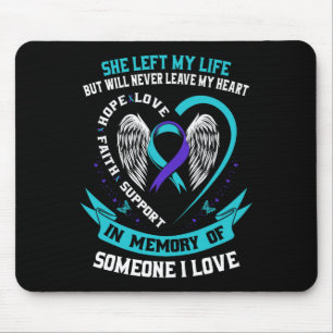 Teal And Purple Suicide Awareness Shirt Someone I Mouse Pad