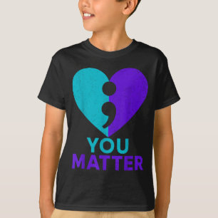 Teal And Purple Suicide Awareness Shirt You Semico