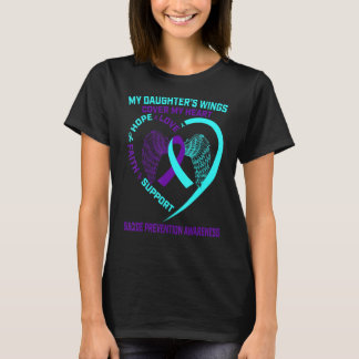 Teal And Purple Suicide Prevention Awareness Daugh T-Shirt