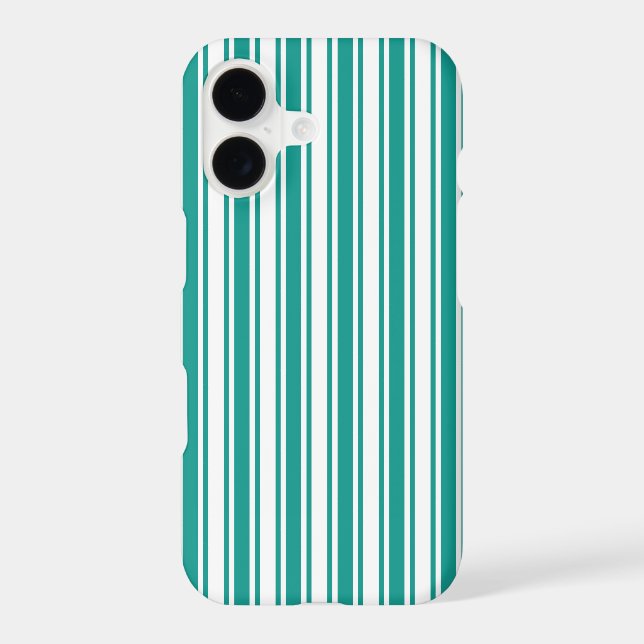 Teal and white candy stripes (Back)