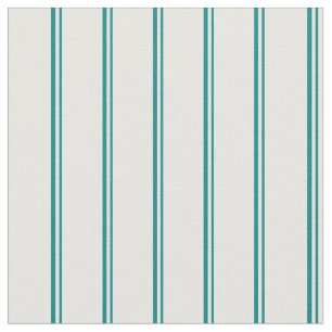 Teal and White Coloured Stripes/Lines Pattern Fabric