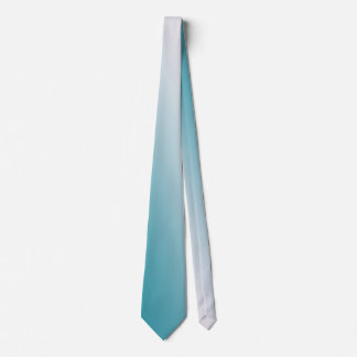 Teal and White Gradient Tie