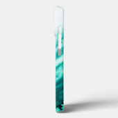 Teal and White Marble Case-Mate iPhone Case (Back / Left)