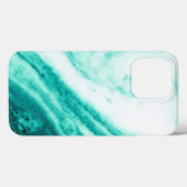 Teal and White Marble Case-Mate iPhone Case (Back (Horizontal))